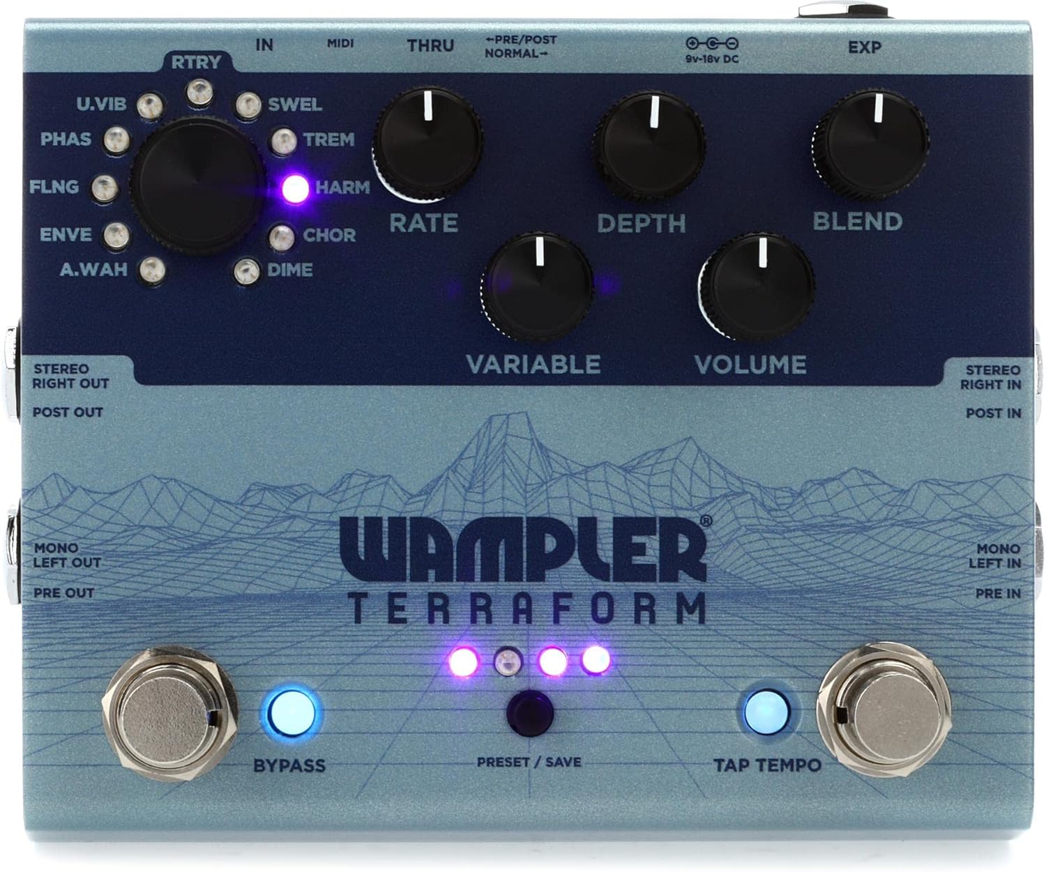 wampler pedals terraform multi modulation pedal